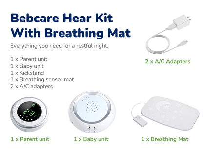 Bebcare Ultra Low EMF Hear Audio Baby Monitor for Home Safety