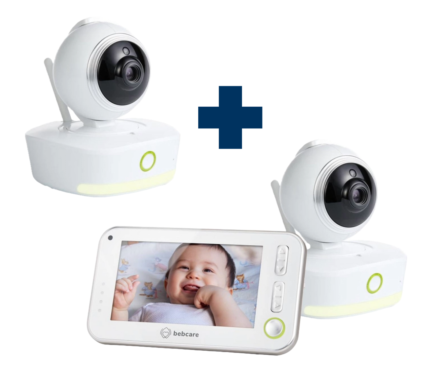 Bebcare Motion Twin Camera Baby Monitor with Free Portable Night Light