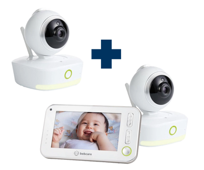 Bebcare Motion Multi Camera Baby Monitor Two Camera Kit Split Screen View
