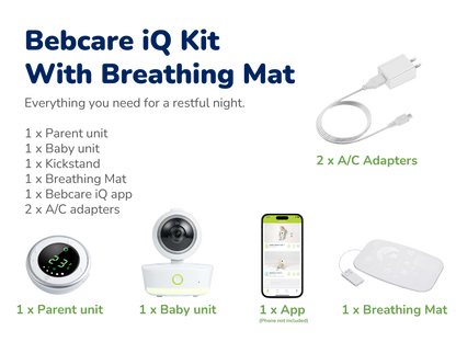 Bebcare iQ Smart WiFi Baby Monitor with Ultra Low Radiation HD Video
