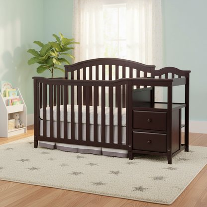 Sorelle Berkley 4-in-1 Convertible Crib & Changer with Storage Drawers