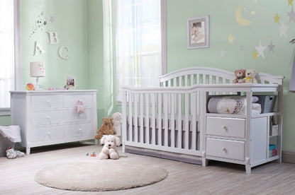 Sorelle Berkley 4-in-1 Convertible Crib & Changer with Storage Drawers