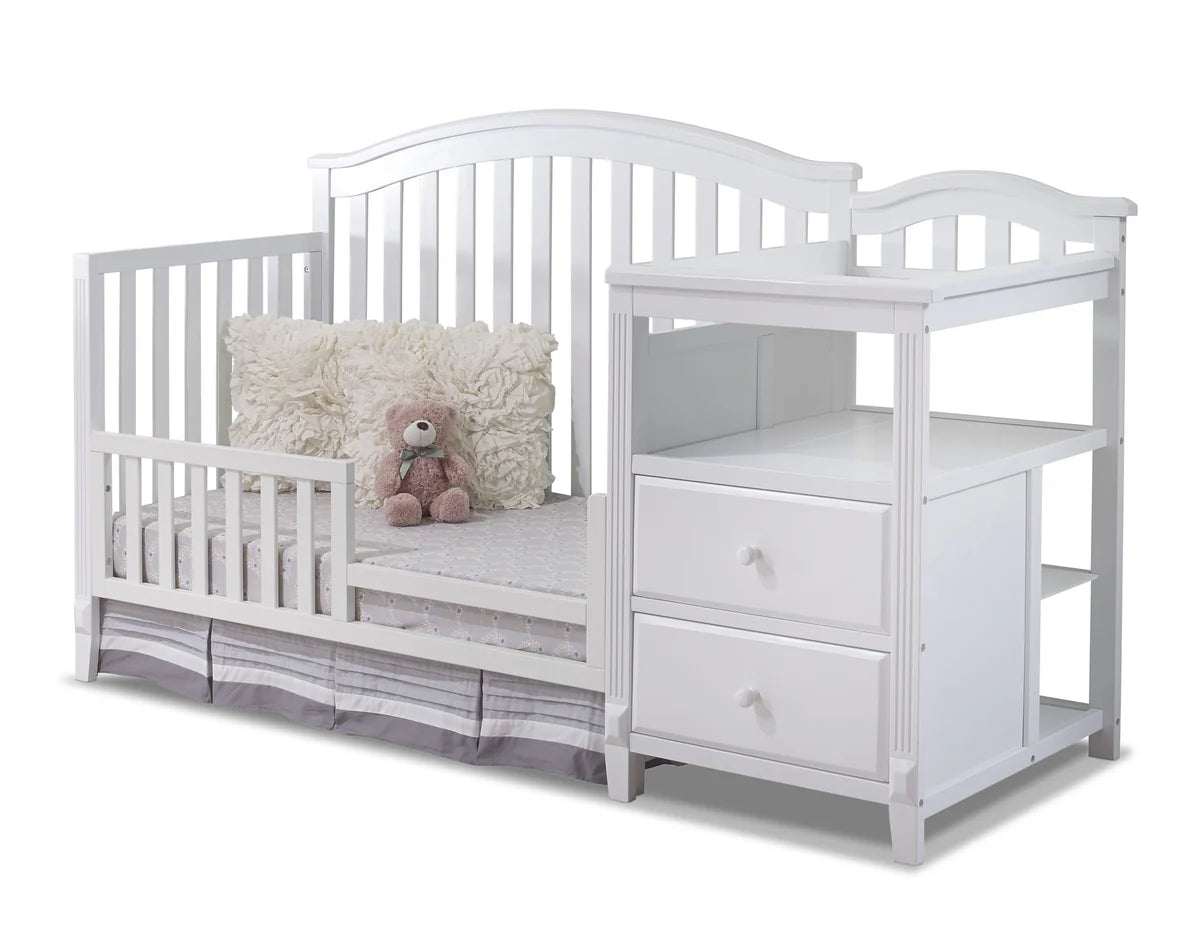 Sorelle Berkley 4-in-1 Convertible Crib & Changer with Storage Drawers