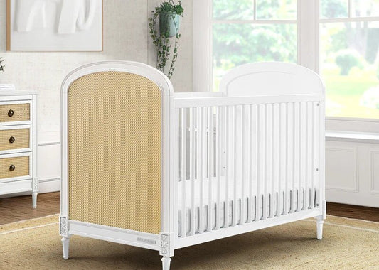 Madeline 4-in-1 Convertible Crib with Guardrail Classic Nursery Design