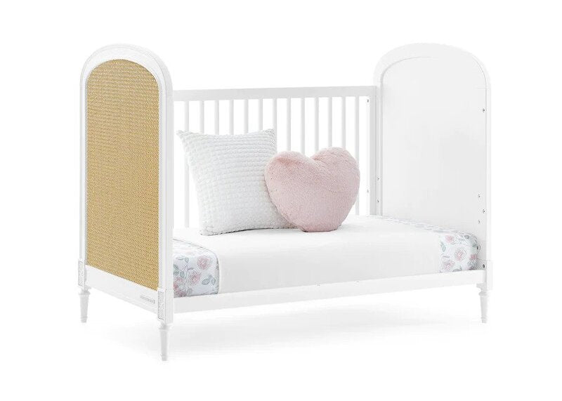 Madeline 4-in-1 Convertible Crib with Guardrail Classic Nursery Design