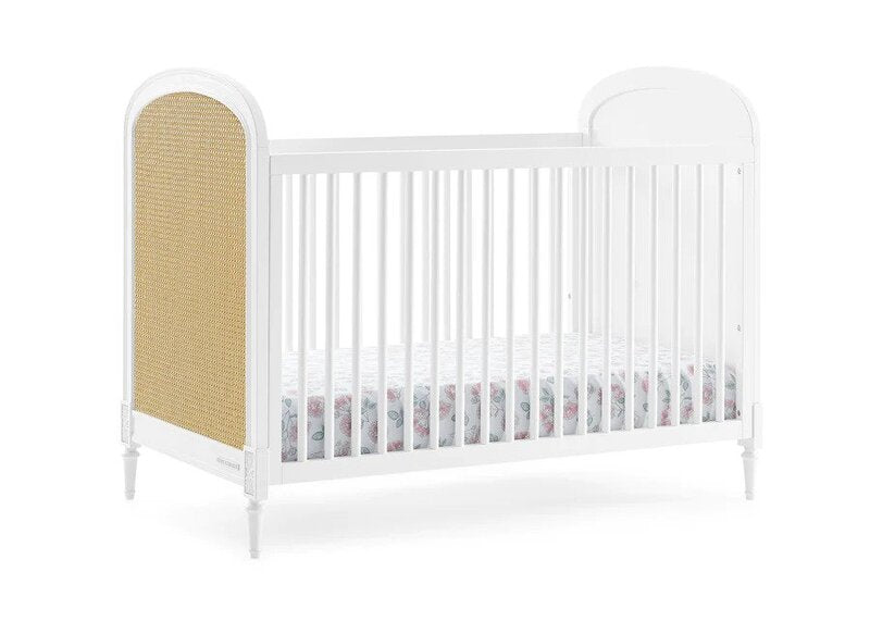 Madeline 4-in-1 Convertible Crib with Guardrail Classic Nursery Design