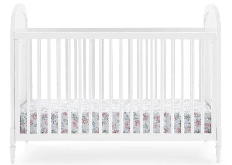 Madeline 4-in-1 Convertible Crib with Guardrail Classic Nursery Design