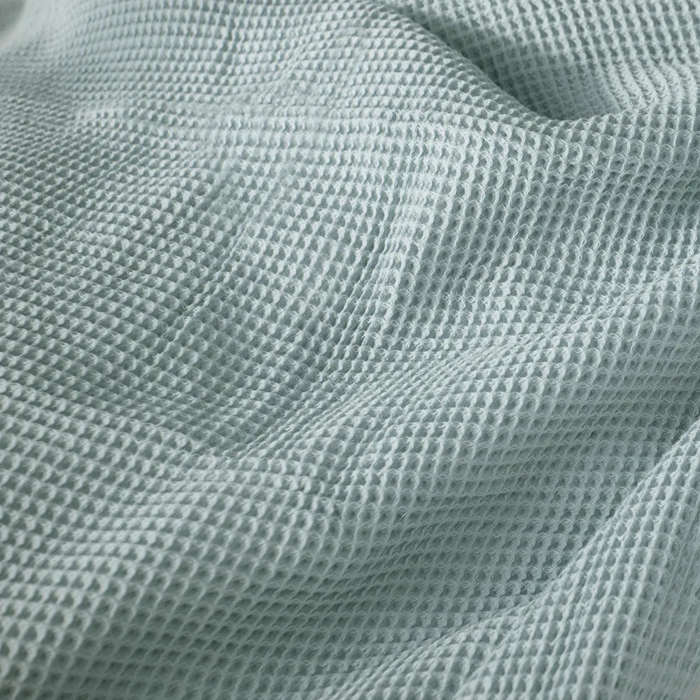 Organic Waffle Cotton Baby Blanket Soft Breathable Nursery Essential