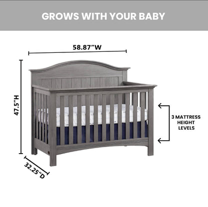 Soho Baby Chandler 4-in-1 Convertible Crib with GREENGUARD Gold Certification