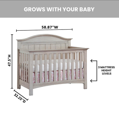 Soho Baby Chandler 4-in-1 Convertible Crib with GREENGUARD Gold Certification