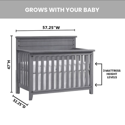 Soho Baby Ellison 4-in-1 Convertible Crib with GREENGUARD Gold Certification