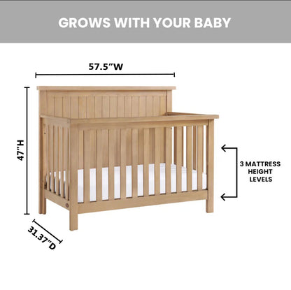 Soho Baby Everlee 4-in-1 Convertible Crib with GREENGUARD Gold Certification