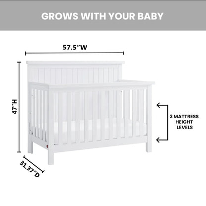Soho Baby Everlee 4-in-1 Convertible Crib with GREENGUARD Gold Certification