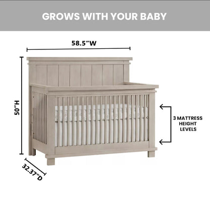 Soho Baby Hampton 4-in-1 Convertible Crib – Classic Nursery Design