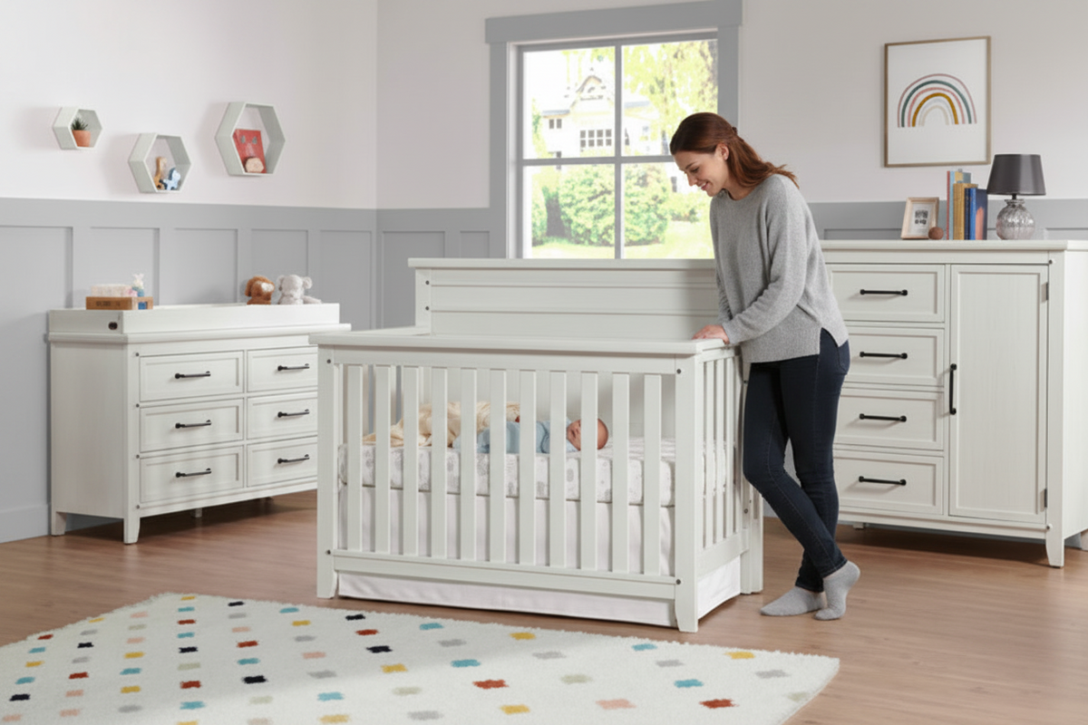 Soho Baby Ellison 4-in-1 Convertible Crib with GREENGUARD Gold Certification