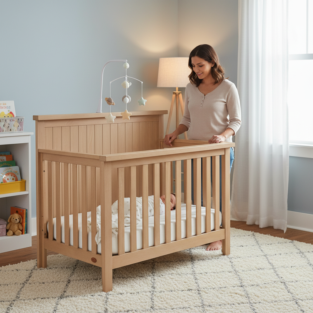 Soho Baby Everlee 4-in-1 Convertible Crib with GREENGUARD Gold Certification