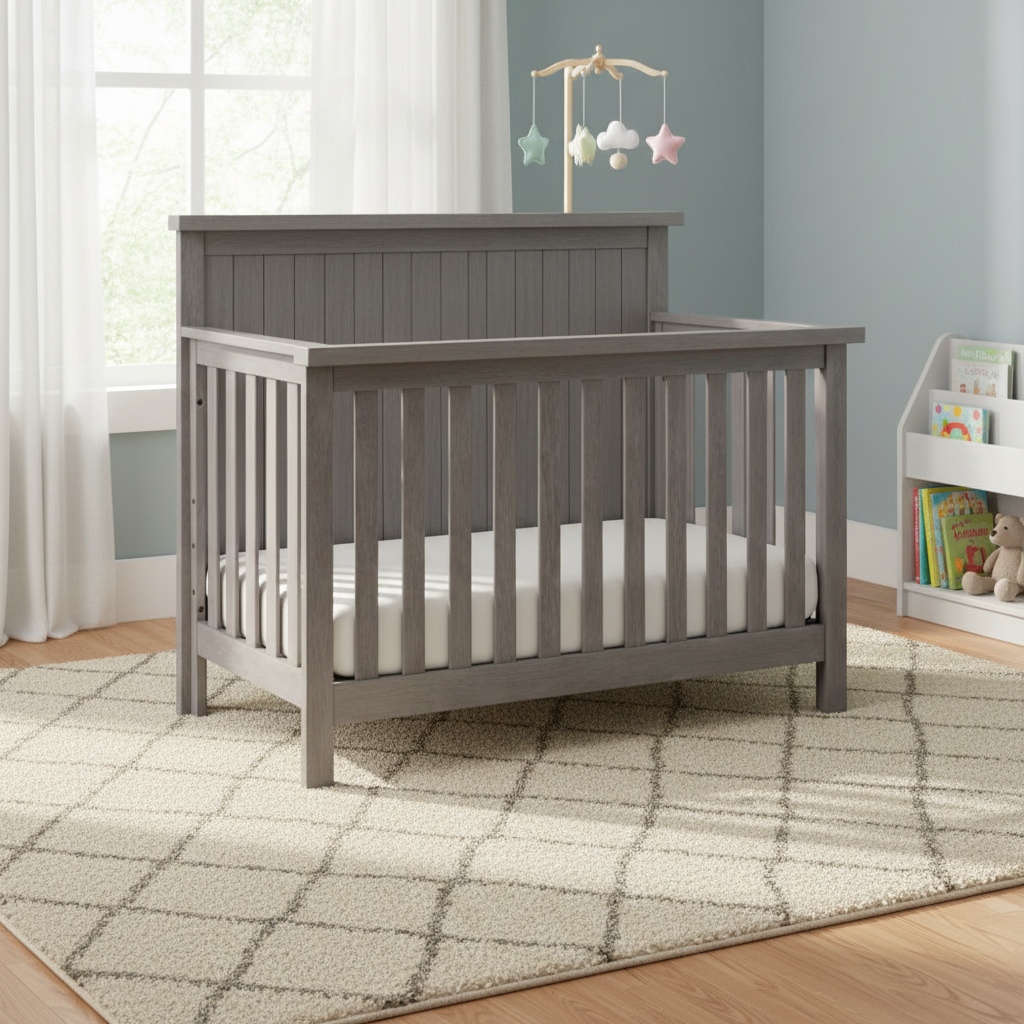 Soho Baby Everlee 4-in-1 Convertible Crib with GREENGUARD Gold Certification