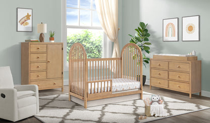 Soho Baby Everlee 3-in-1 Island Crib Toddler Bed Guard Rail