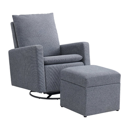 Soho Baby Everlee Upholstered Glider & Ottoman