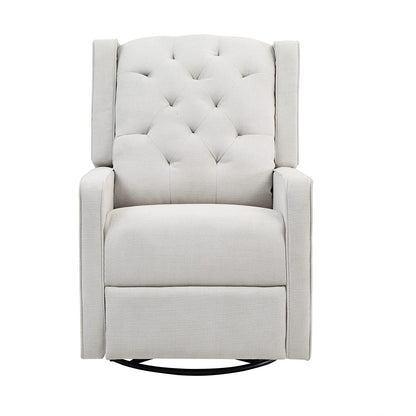 Ava Nursery Swivel Glider Recliner with Manual Reclining Comfort