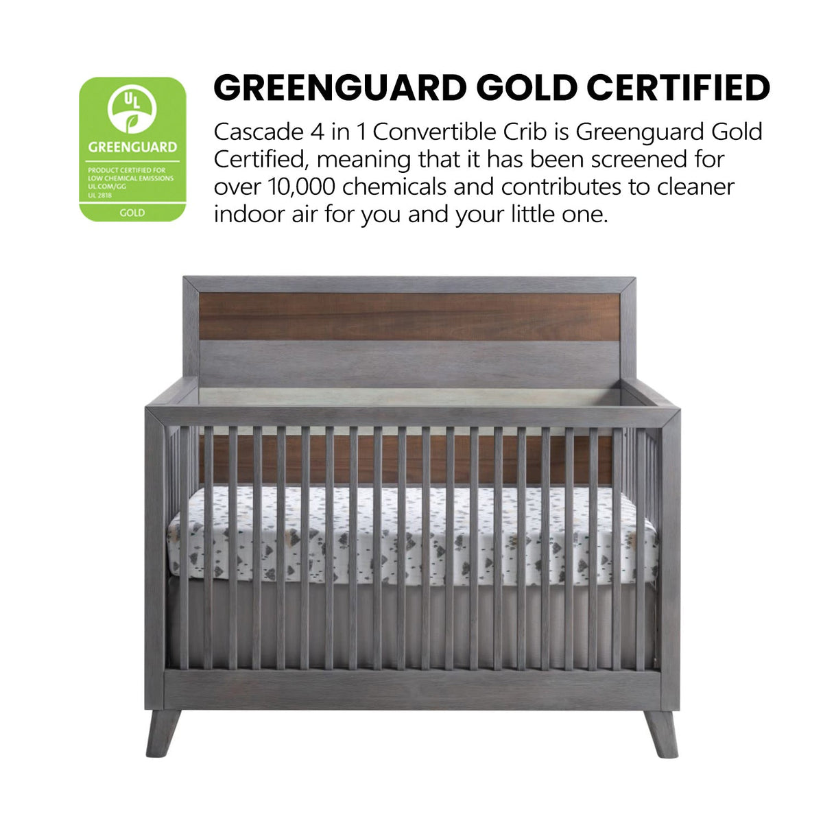 Soho Baby Cascade 4-in-1 Convertible Crib