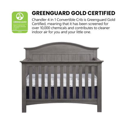 Soho Baby Chandler 4-in-1 Convertible Crib with GREENGUARD Gold Certification