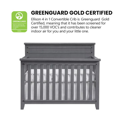 Soho Baby Ellison 4-in-1 Convertible Crib with GREENGUARD Gold Certification