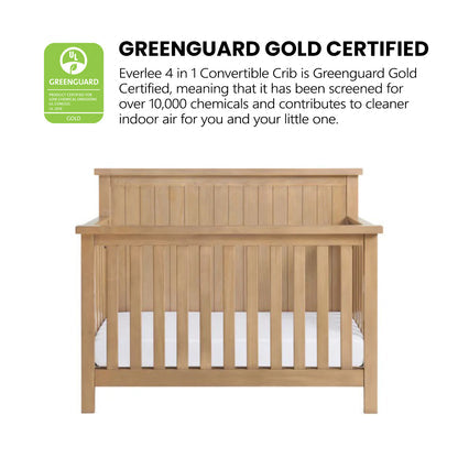Soho Baby Everlee 4-in-1 Convertible Crib with GREENGUARD Gold Certification