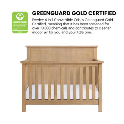 Soho Baby Everlee 4-in-1 Convertible Crib with GREENGUARD Gold Certification