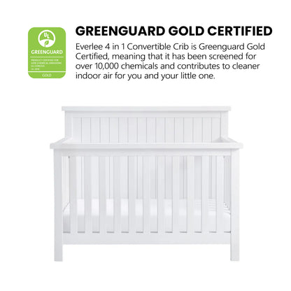 Soho Baby Everlee 4-in-1 Convertible Crib with GREENGUARD Gold Certification