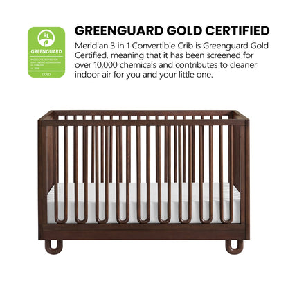 Soho Baby Meridian 3-in-1 Convertible Crib with Arched Slats