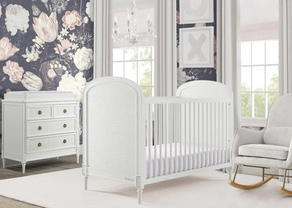 Madeline 4-in-1 Convertible Crib with Guardrail Classic Nursery Design