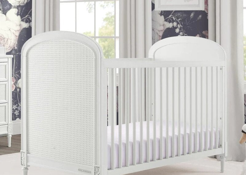 Madeline 4-in-1 Convertible Crib with Guardrail Classic Nursery Design