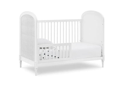 Madeline 4-in-1 Convertible Crib with Guardrail Classic Nursery Design
