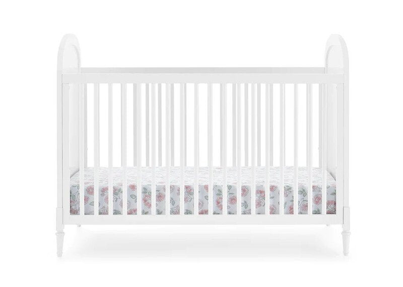 Madeline 4-in-1 Convertible Crib with Guardrail Classic Nursery Design