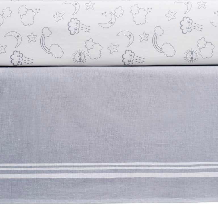 Soho Baby Cloud Nine 3-Piece Baby Crib Nursery Bedding Set
