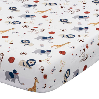 Soho Baby Zoo Sports 3-Piece Baby Crib Nursery Bedding Set