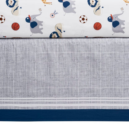 Soho Baby Zoo Sports 3-Piece Baby Crib Nursery Bedding Set