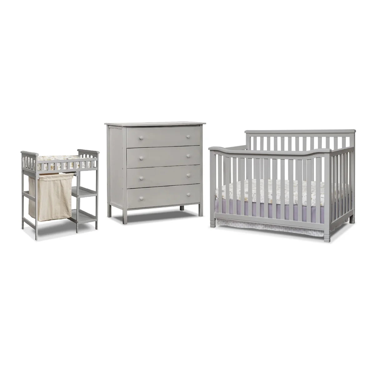 Sorelle Palisades Complete 3-Piece Convertible Crib Nursery Room Set