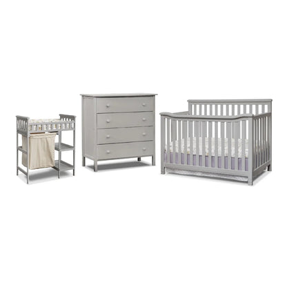 Sorelle Palisades Complete 3-Piece Convertible Crib Nursery Room Set
