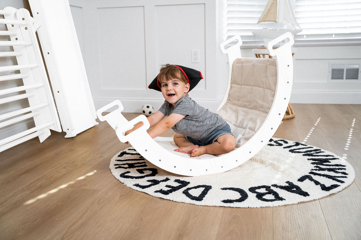 Hazel | Pikler Triangle, Slide & Rocker Set - Natural