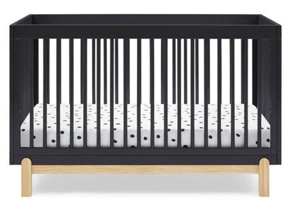 Poppy 4-in-1 Convertible Crib Solid Wood Baby Bed with Modern Design