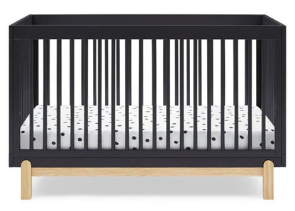 Poppy 4-in-1 Convertible Crib Solid Wood Baby Bed with Modern Design