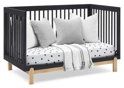 Poppy 4-in-1 Convertible Crib Solid Wood Baby Bed with Modern Design