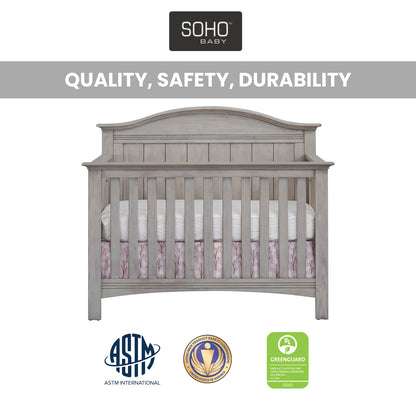 Soho Baby Chandler 4-in-1 Convertible Crib with GREENGUARD Gold Certification