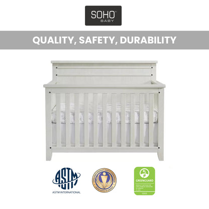 Soho Baby Ellison 4-in-1 Convertible Crib with GREENGUARD Gold Certification