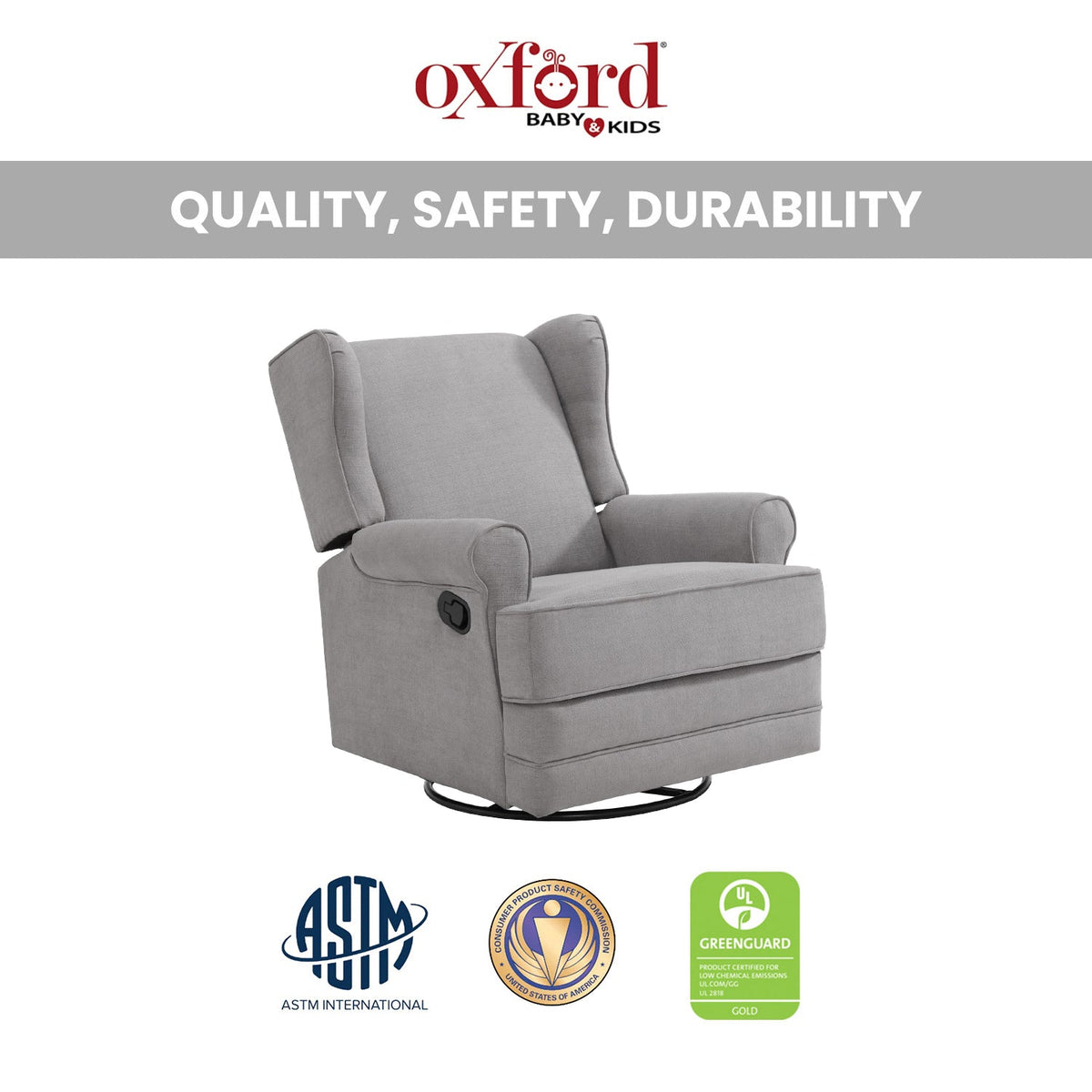 Soho Baby Teegan Swivel Rocker & Recliner