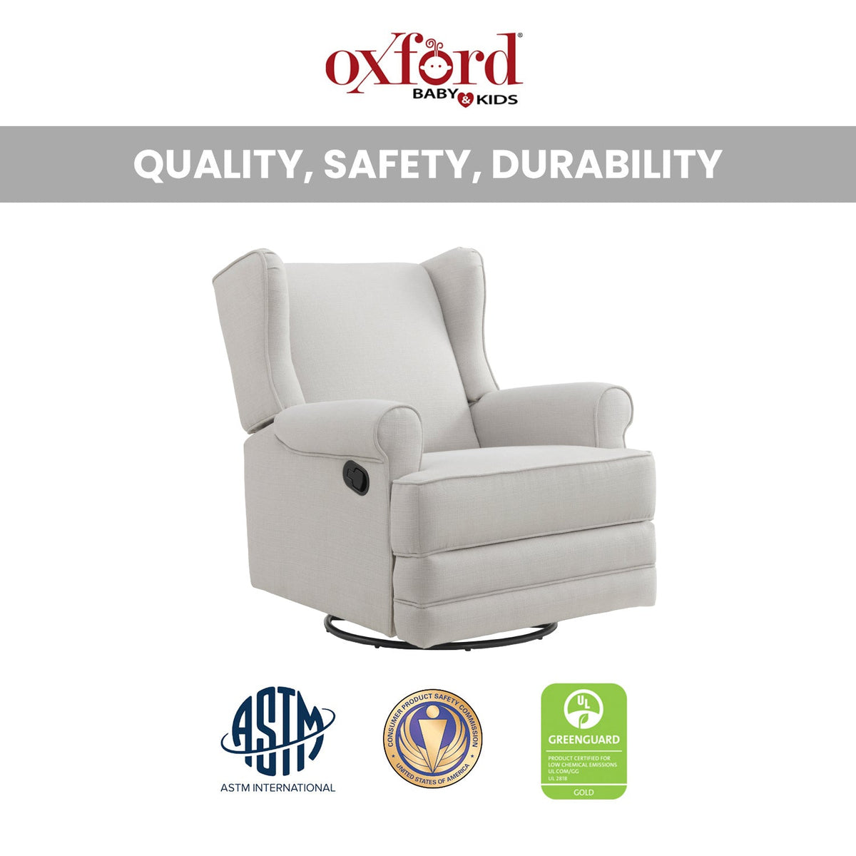 Soho Baby Teegan Swivel Rocker & Recliner