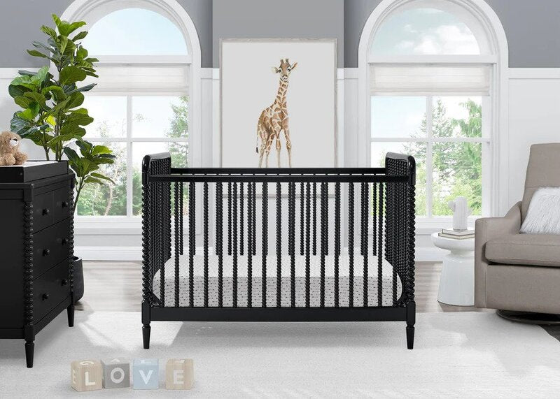 Saint 4-in-1 Convertible Crib - Timeless Jenny Lind Style, Converts to Toddler Bed