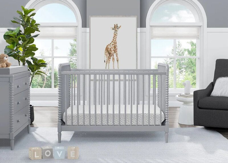 Saint 4-in-1 Convertible Crib - Timeless Jenny Lind Style, Converts to Toddler Bed